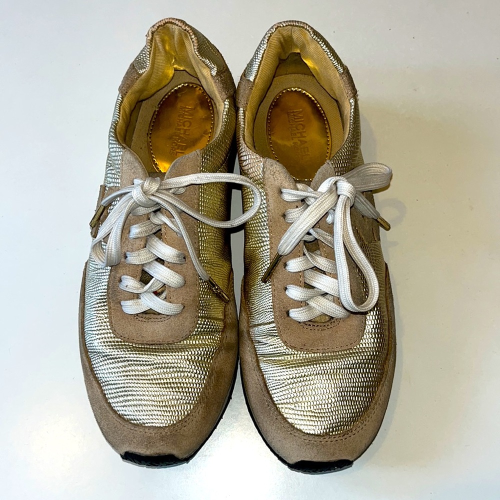 Michael Kors Gold Sneakers